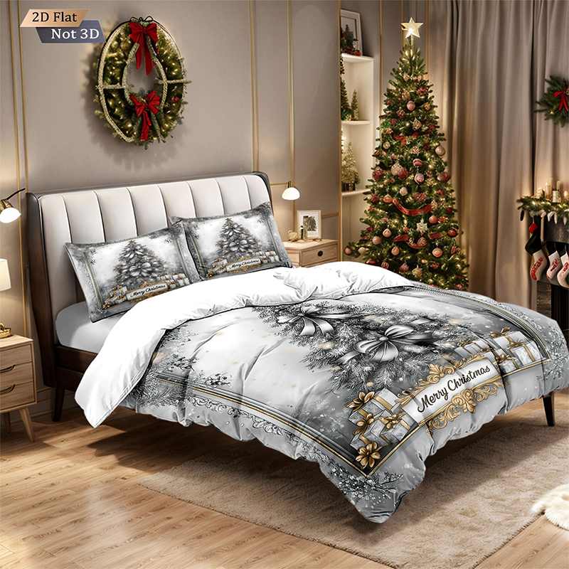 🔥Black-Friday-Mega-Angebot – 56 % Rabatt!🔥Festliches Weihnachts 3-teiliges Bettwäsche-Set