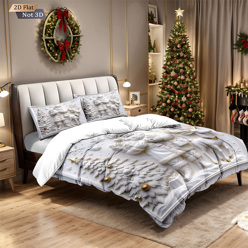 🔥Black-Friday-Mega-Angebot – 56 % Rabatt!🔥Festliches Weihnachts 3-teiliges Bettwäsche-Set