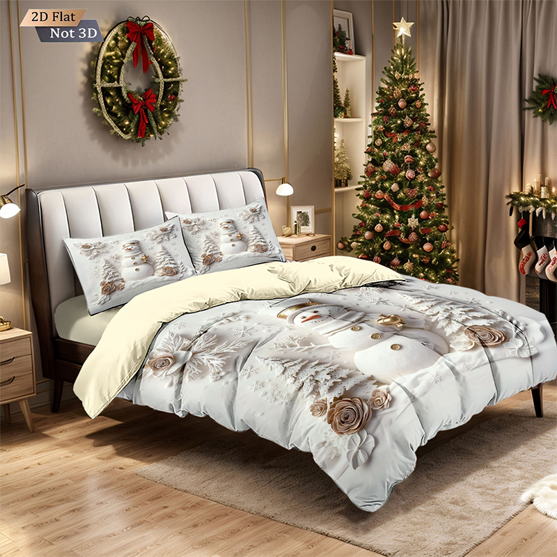 🔥Black-Friday-Mega-Angebot – 56 % Rabatt!🔥Festliches Weihnachts 3-teiliges Bettwäsche-Set