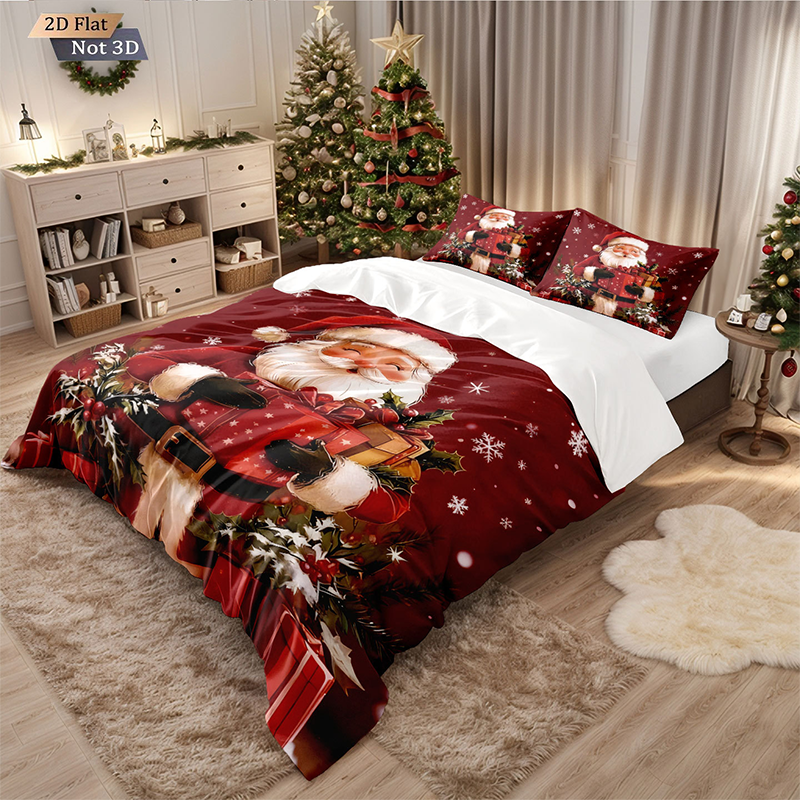 🔥Black-Friday-Mega-Angebot – 56 % Rabatt!🔥Festliches Weihnachts 3-teiliges Bettwäsche-Set