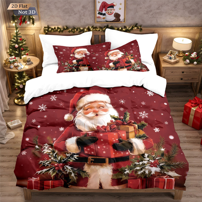 🔥Black-Friday-Mega-Angebot – 56 % Rabatt!🔥Festliches Weihnachts 3-teiliges Bettwäsche-Set