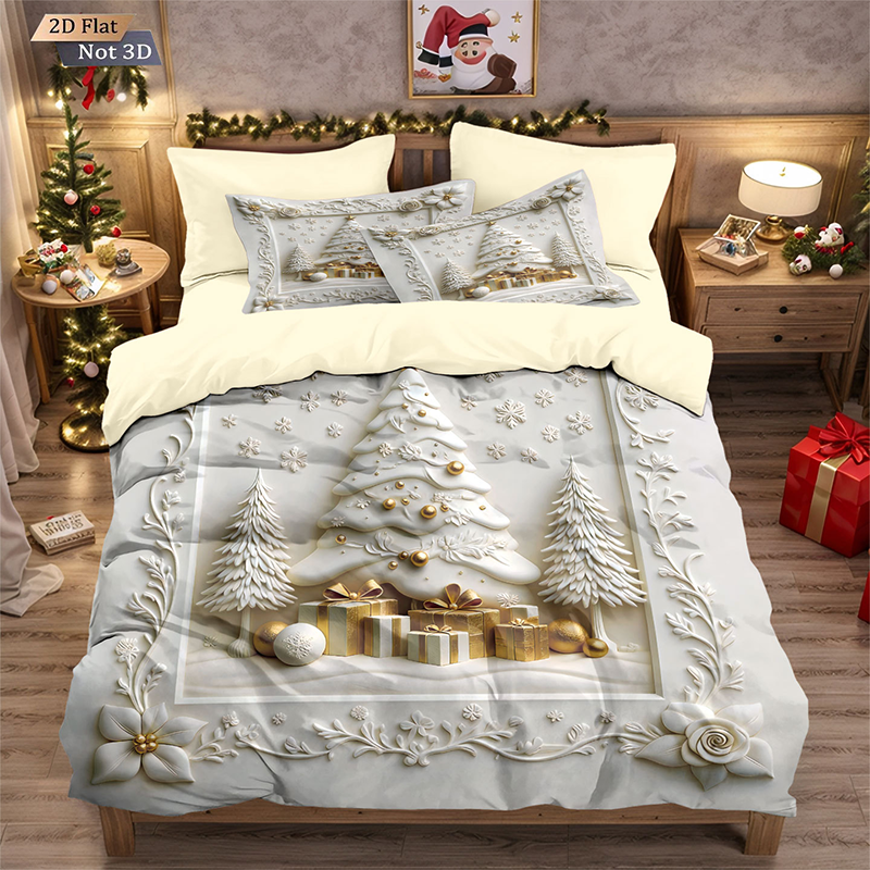 🔥Black-Friday-Mega-Angebot – 56 % Rabatt!🔥Festliches Weihnachts 3-teiliges Bettwäsche-Set