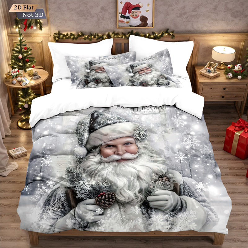 🔥Black-Friday-Mega-Angebot – 56 % Rabatt!🔥Festliches Weihnachts 3-teiliges Bettwäsche-Set