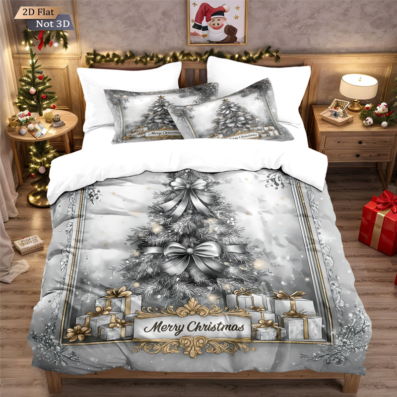 🔥Black-Friday-Mega-Angebot – 56 % Rabatt!🔥Festliches Weihnachts 3-teiliges Bettwäsche-Set