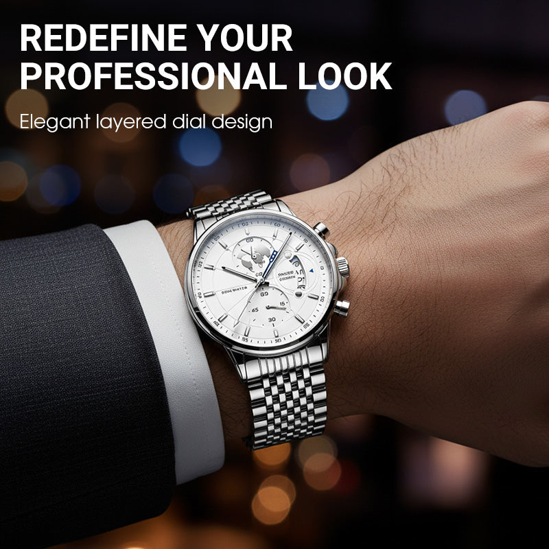 📢📢60 % Rabatt!!! 🎅Herrenuhr mit Globusmotiv im maritimen Stil