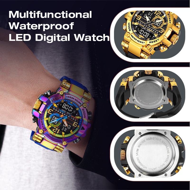 🔈🔈Zeitlich begrenztes Angebot: 60 % RABATT⌚Multifunktionale wasserdichte digitale LED-Uhr