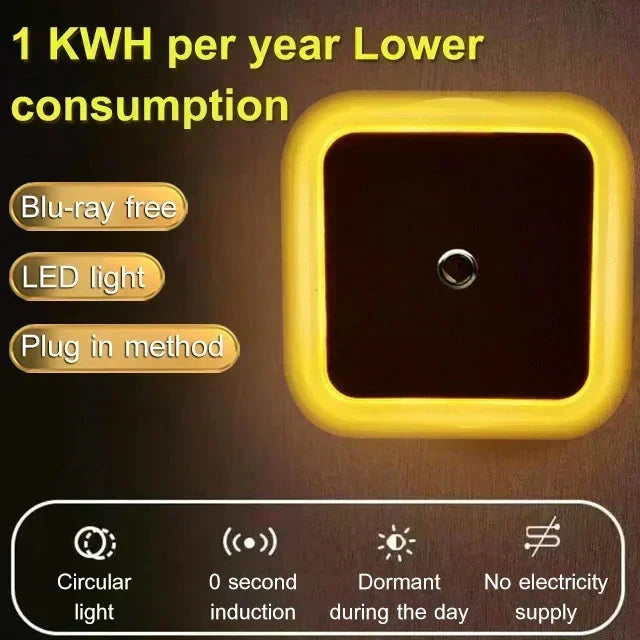 📢📢50% RABATT !!⏰LED-Smart-Nachtlicht mit Lichtsensor – Automatisch & energiesparend | Sanftes, augenfreundliches Licht!