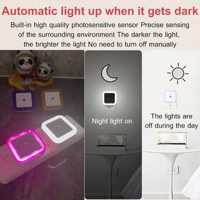 📢📢50% RABATT !!⏰LED-Smart-Nachtlicht mit Lichtsensor – Automatisch & energiesparend | Sanftes, augenfreundliches Licht!