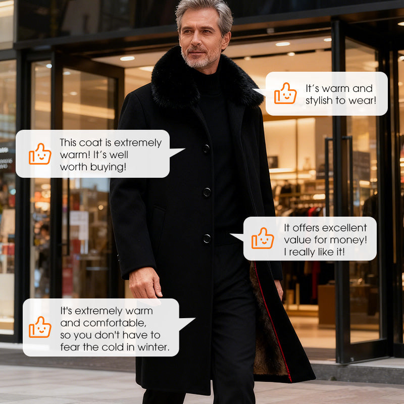 Männer gefüttert Business Casual Wintermantel🔥Kostenloser Versand