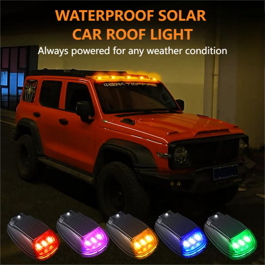 ⚡️🚗 Solar-Autodachleuchte mit Fernbedienung – Wasserdicht, energieeffizient & einfach zu montieren. Nie wieder Batteriewechsel! ☀️💡