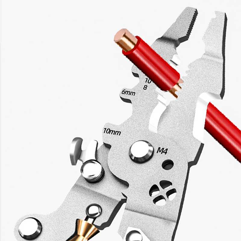 Multifunktionale klappbare Draht Stripping Schere mit elektrischem Test