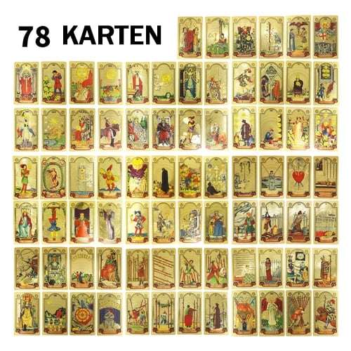 🔥Neujahrsaktion 50% RABATT✨Entdecken Sie die mystische Welt des Tarot-Goldfolien-Tarots