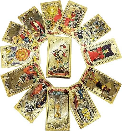 🔥Neujahrsaktion 50% RABATT✨Entdecken Sie die mystische Welt des Tarot-Goldfolien-Tarots