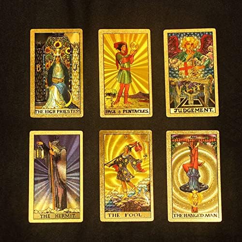 🔥Neujahrsaktion 50% RABATT✨Entdecken Sie die mystische Welt des Tarot-Goldfolien-Tarots