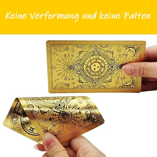 🔥Neujahrsaktion 50% RABATT✨Entdecken Sie die mystische Welt des Tarot-Goldfolien-Tarots