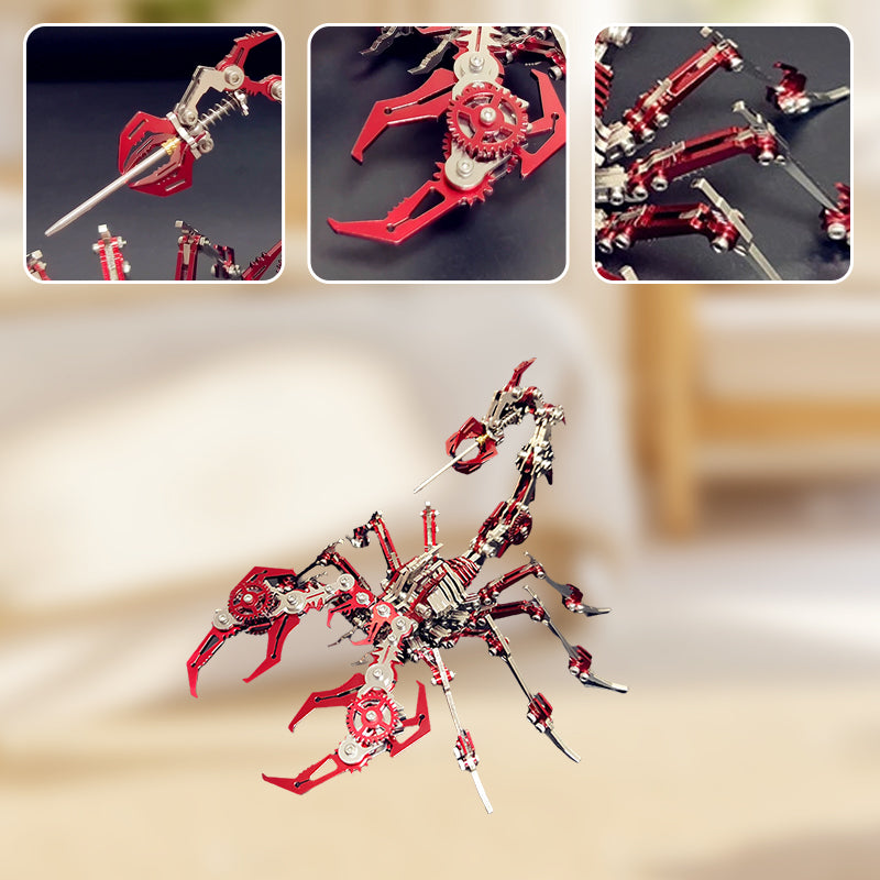📢📢60 % Rabatt !!!✨3D-Metallpuzzle-Bausatz „Skorpion“ – Mechanisches Modell zum Zusammenbauen