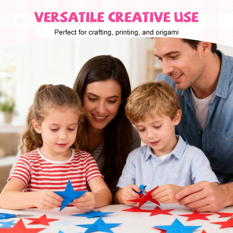 Buntes A4-Kopierpapier-Set für Handwerk & Basteln