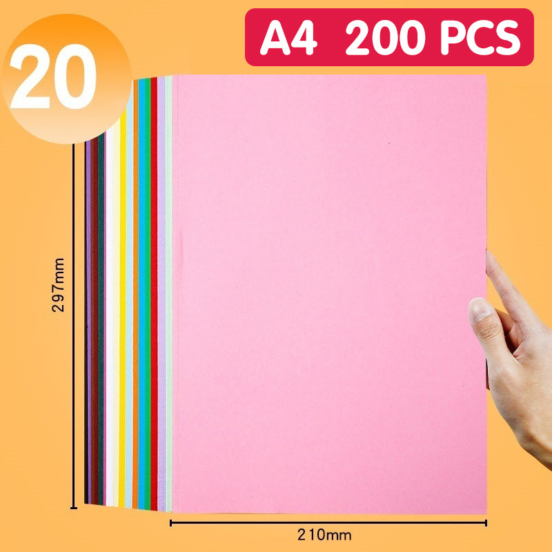 Buntes A4-Kopierpapier-Set für Handwerk & Basteln