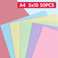 Buntes A4-Kopierpapier-Set für Handwerk & Basteln