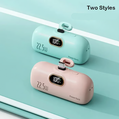 🔋 50% RABATT! 📱 Mini-Powerbank 5000mAh – Tragbar & Schnellladung – Kompakte Größe, ideal für Reisen, Alltag oder Notfälle – passt in jede Tasche 🔌✨