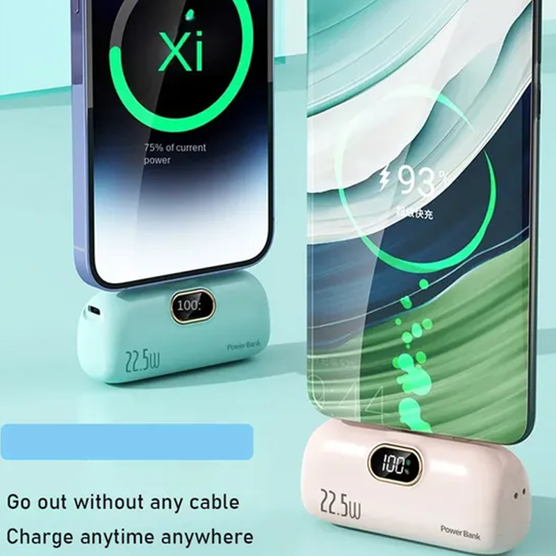 🔋 50% RABATT! 📱 Mini-Powerbank 5000mAh – Tragbar & Schnellladung – Kompakte Größe, ideal für Reisen, Alltag oder Notfälle – passt in jede Tasche 🔌✨