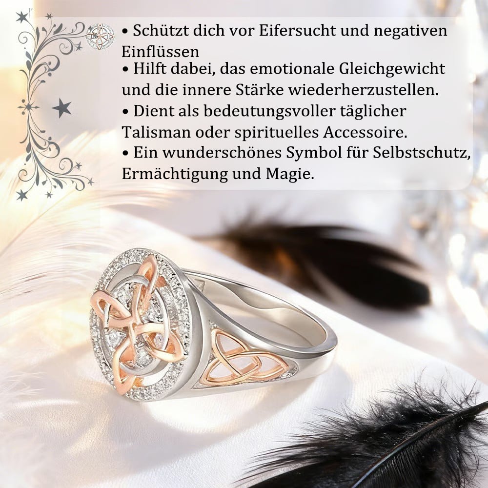 🔮💍Handgefertigter „Hexenknoten“-Ring – Ein symbolisches Schmuckstück für Deine Liebsten💞