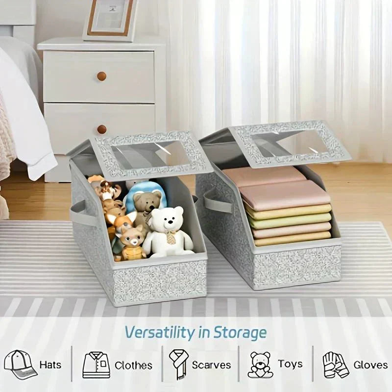 🧢 50 % RABATT! 🎉 Stapelbare Boxen für Mützen – transparent, modular und platzsparend ⚾📦