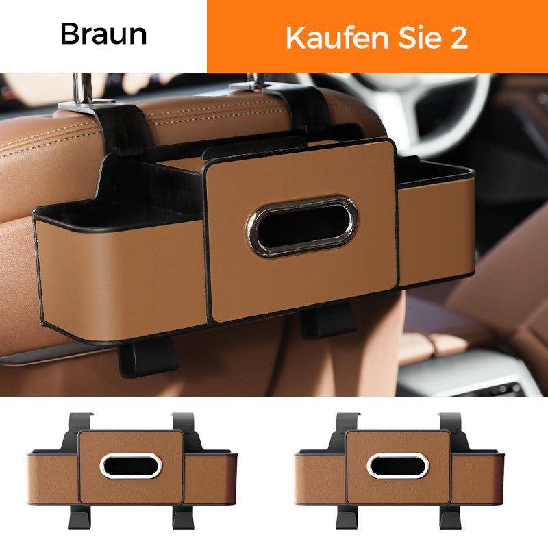 🎒 50% RABATT! 🚗 Multifunktionale Rücksitz-Aufbewahrungsbox – Mehrere Fächer, Stabil & Platzsparend 🧳
