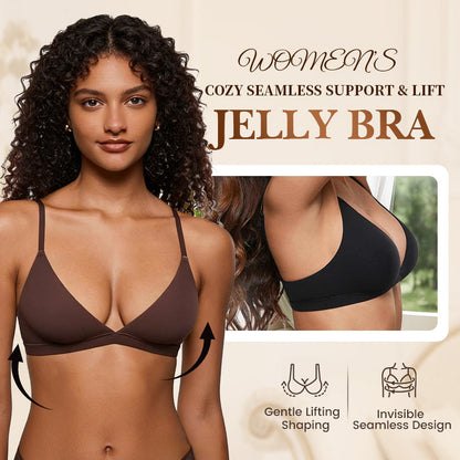 👙💎 50% RABATT! Damen-Bügelloser Dreieck-Bralette mit Jelly-Stützkissen – Weich, bequem & formgebend ohne Metall 🌸