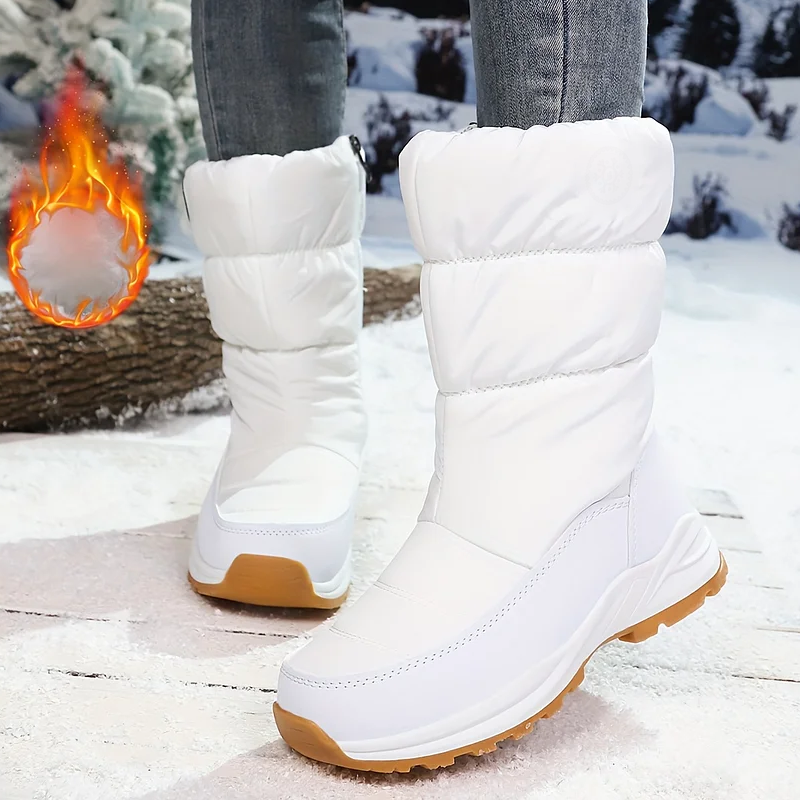 ⚡⚡ 49% Rabatt ❄️ Ultrawarme Damen-Schneestiefel mit Kunstfellfutter – Beine warm, Komfort pur im Schnee!