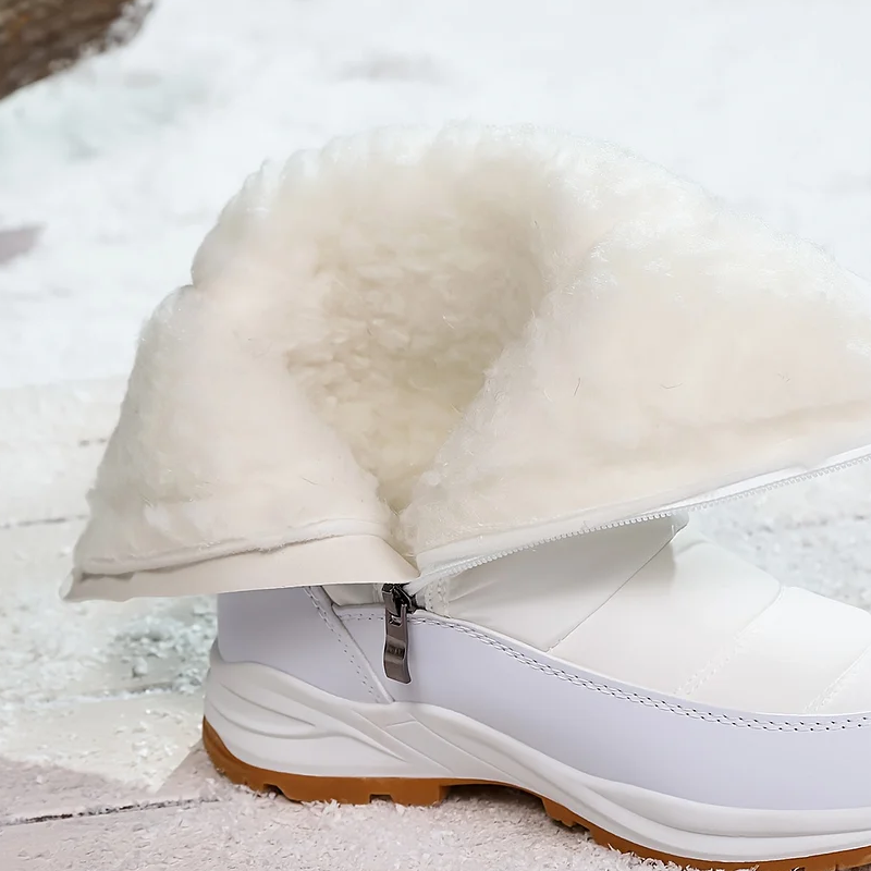 ⚡⚡ 49% Rabatt ❄️ Ultrawarme Damen-Schneestiefel mit Kunstfellfutter – Beine warm, Komfort pur im Schnee!