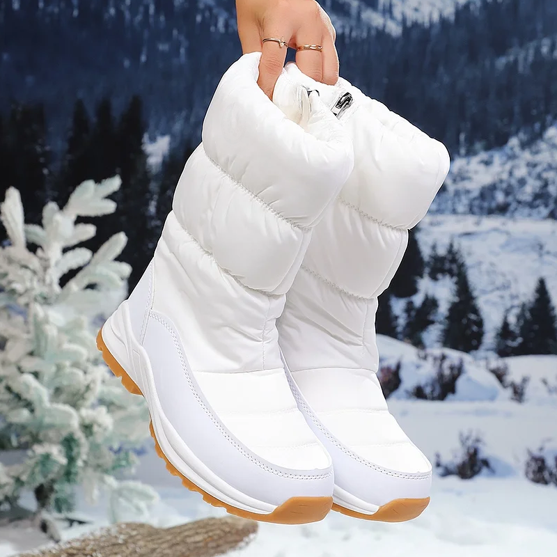 ⚡⚡ 49% Rabatt ❄️ Ultrawarme Damen-Schneestiefel mit Kunstfellfutter – Beine warm, Komfort pur im Schnee!