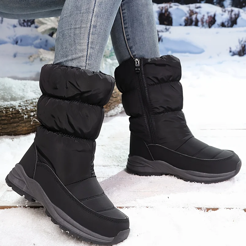 ⚡⚡ 49% Rabatt ❄️ Ultrawarme Damen-Schneestiefel mit Kunstfellfutter – Beine warm, Komfort pur im Schnee!