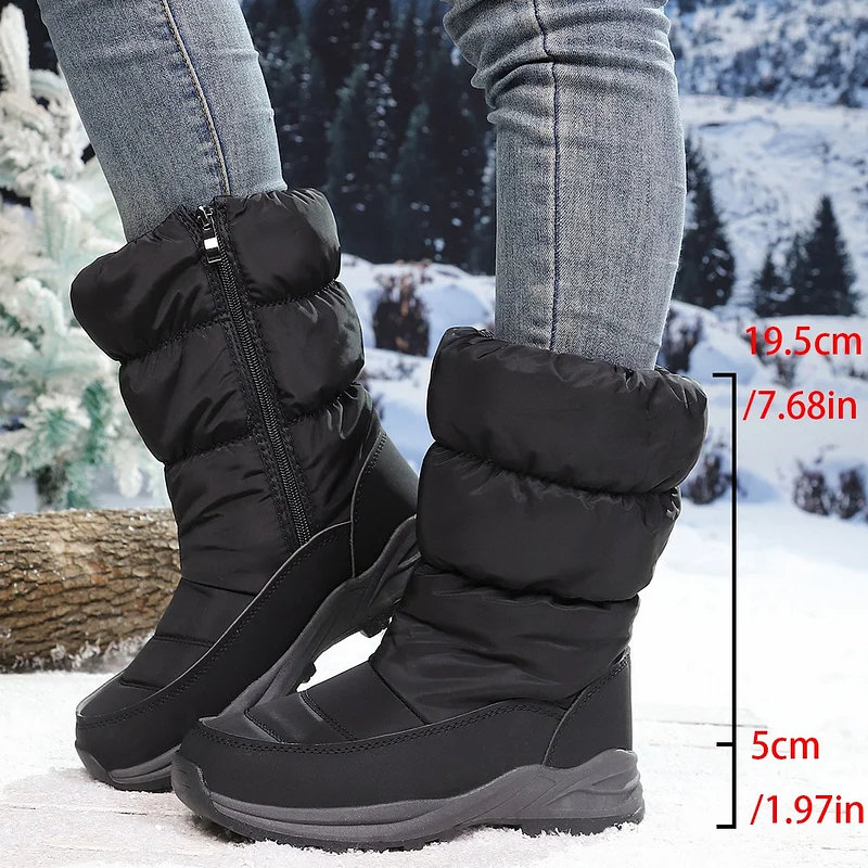 ⚡⚡ 49% Rabatt ❄️ Ultrawarme Damen-Schneestiefel mit Kunstfellfutter – Beine warm, Komfort pur im Schnee!