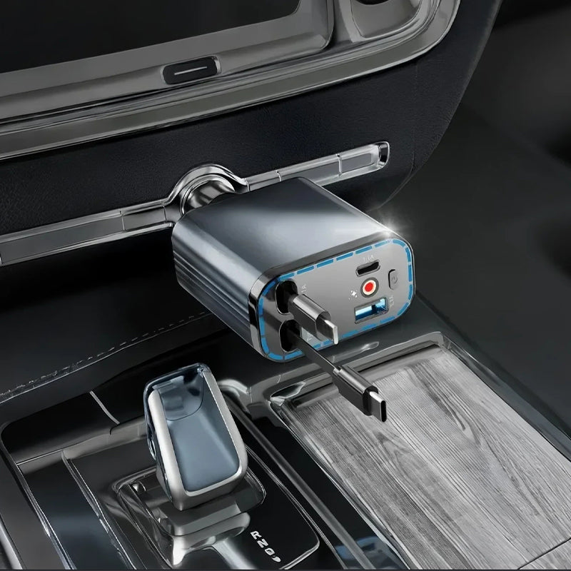 ✨Auto-Oplader mit Sternenlichtprojektor – 90W Superschnelles Laden & Magische Atmosphäre im Auto! 🔌✨