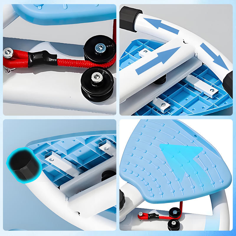 Verstellbare Unisex-Bauchmuskelmaschine, geräuschloses Rumpftrainingsgerät, Heimfitnessgerät, unterstützt 330 Pfund