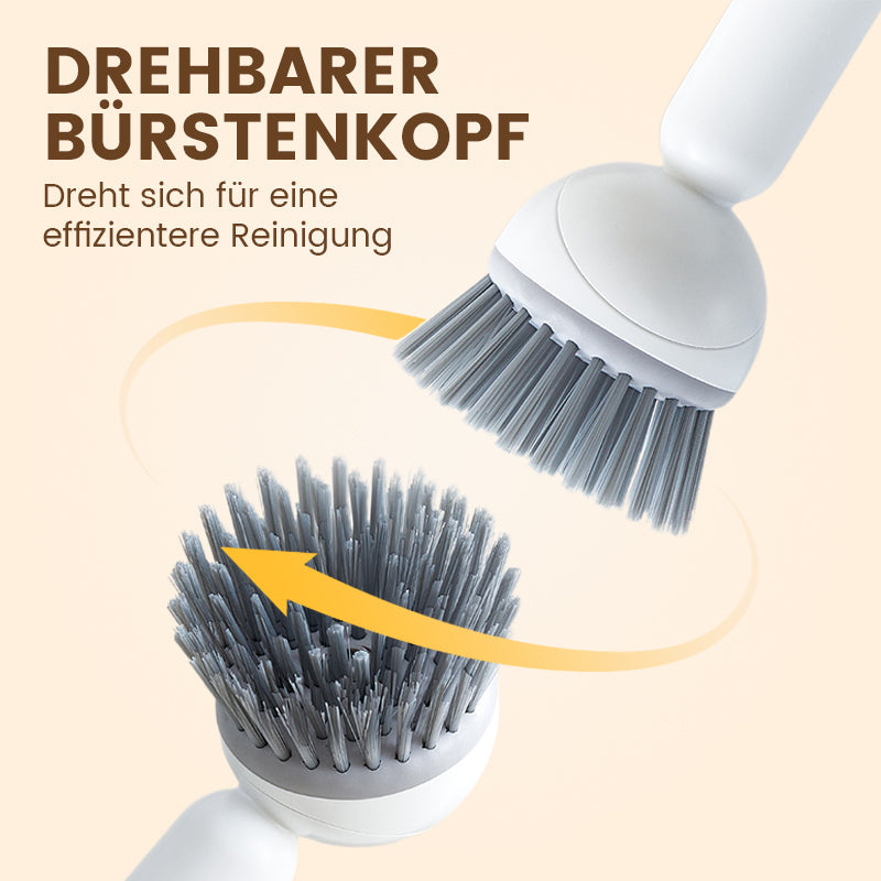🍳 50% RABATT! 🧽 Drehbare Reinigungsbürste mit Langem Griff – Gründlich, Rückenfreundlich & Für Töpfe/Geschirr 💦