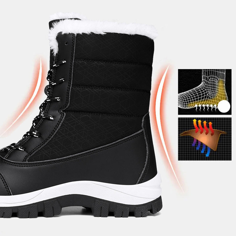 Wasserdichte warme Winterstiefel für Damen