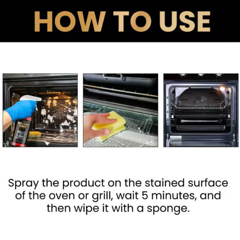 🧼 JETZT 60 % RABATT! ✨ Ofen- und Grillreiniger-Spray – Löst Fett in 5 Minuten, kein Schrubben nötig & beseitigt Gerüche 🔥