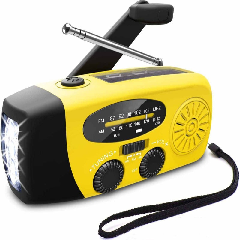 📻 60% RABATT! ☀️ Notfallradio – Solar & Kurbelbetrieb, USB-Ladung, Wetteralarm & Robust für Outdoor/Krise 🔋