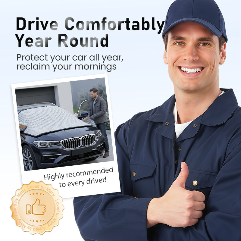 Allwetter-Windschutzscheibenabdeckung mit verstärkter Schneeschutzfunktion