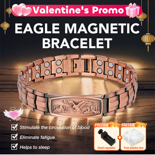 Magnetisches Armband für Herren mit Adler-Motiv