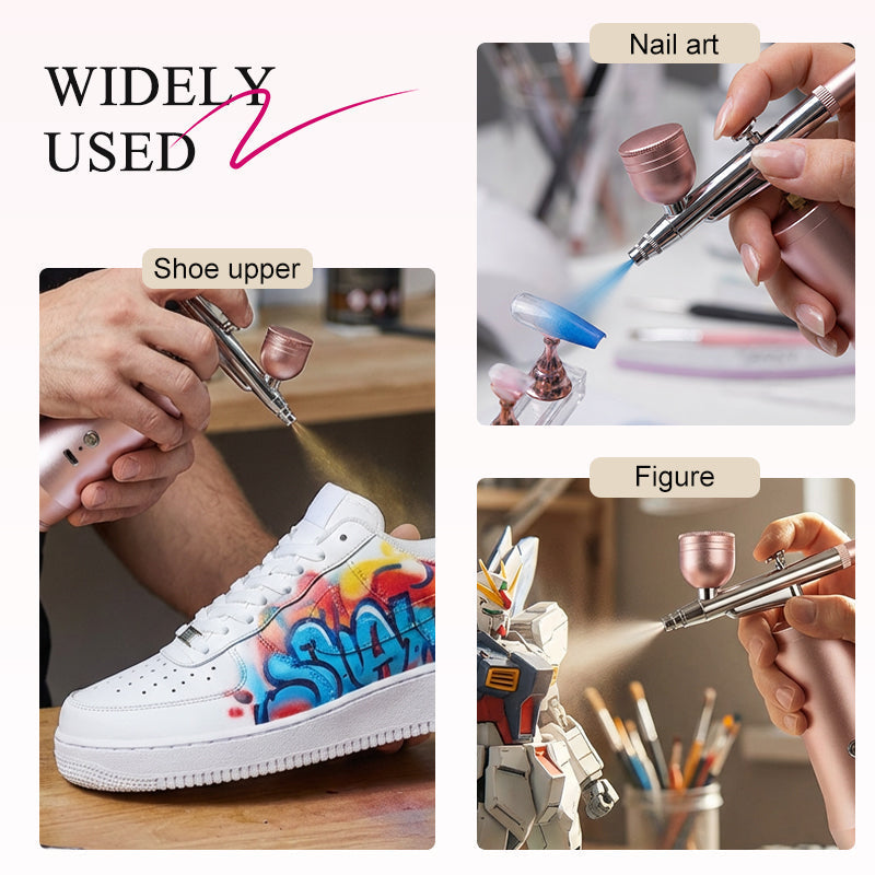 📢📢50 % Rabatt!! ⏰Kabelloses Airbrush-Set mit Kompressor