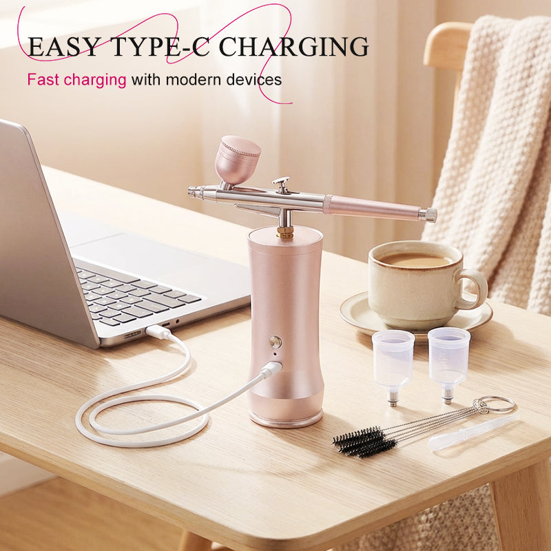 📢📢50 % Rabatt!! ⏰Kabelloses Airbrush-Set mit Kompressor