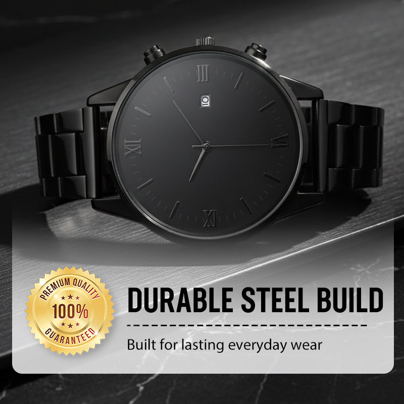 Dreiteiliges Geschenkset für Herren: Uhr + Halskette + Armband