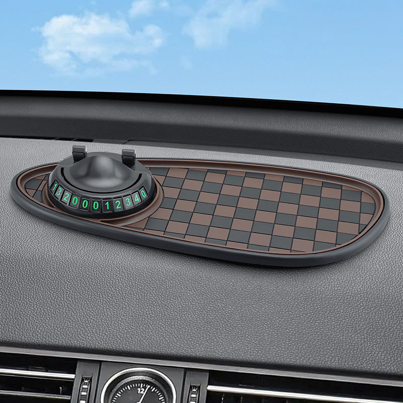 🚗 50 % Rabatt! Multifunktionale Auto-Matte – Handy, Parkscheibe & Ablage in einem! 🔥 Rutschfest, drehbar, immer griffbereit ⚡ Limitiertes Angebot ⏳