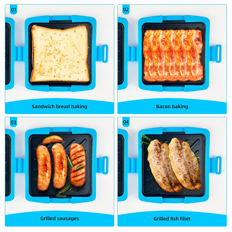 🥪 50% RABATT! 🔥🍳Mikrowellen-Toaster & Sandwichmaker – Schnelle 3-Minuten-Zubereitung, Antihaft-Beschichtung & Leichte Reinigung 💡
