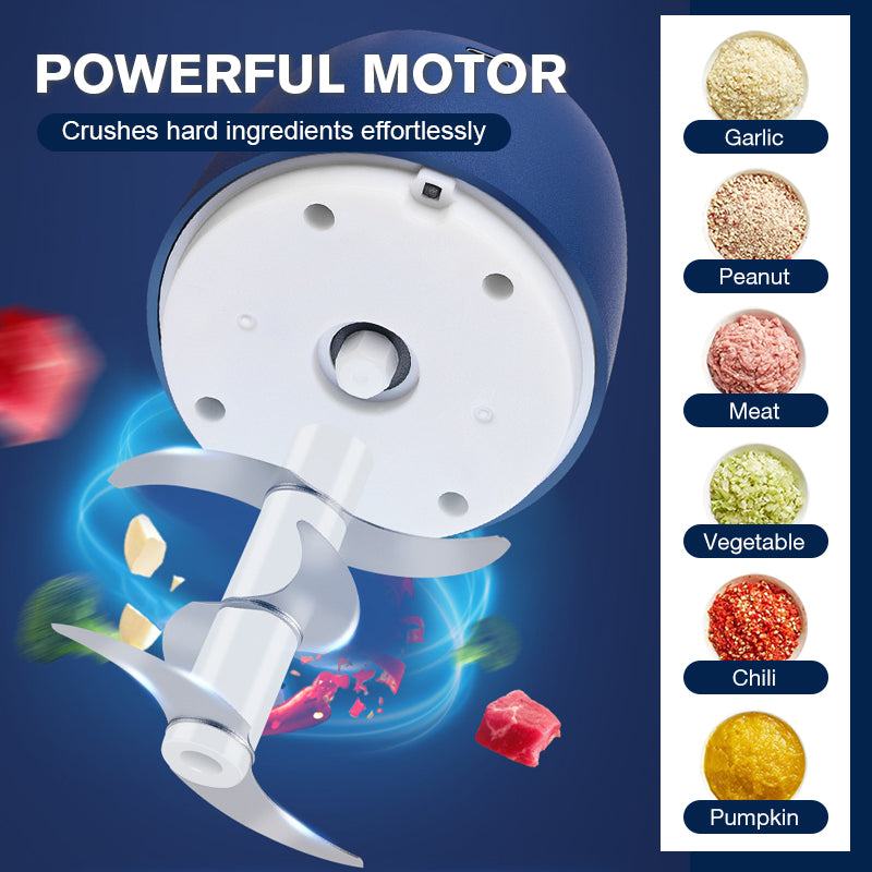 📢📢50 % Rabatt!! ⏰⚡🥦Leistungsstarker Elektrohäcksler mit großer Kapazität – 1000W Motor, 2L BPA-freie Schüssel & Ein-Tasten-Pulsbetrieb 🥕