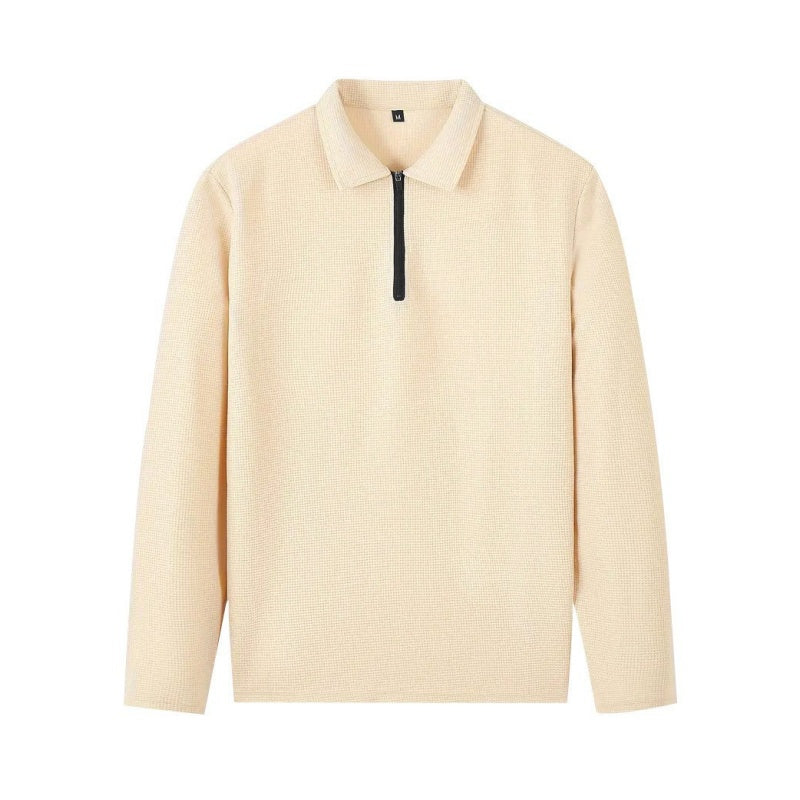 Herren Waffelstrick-Set: Sweatshirt & Hose mit geradem Bein