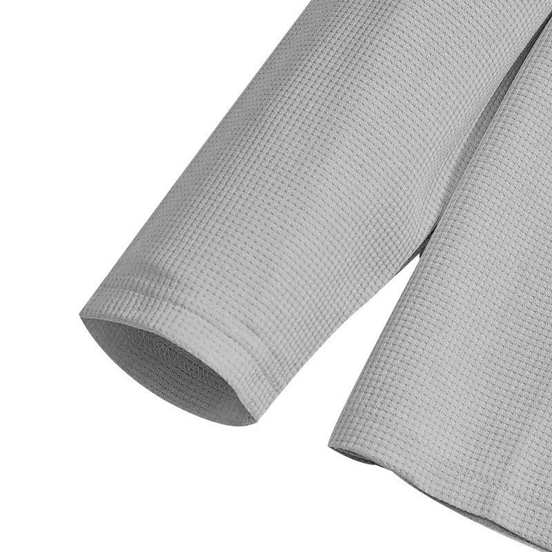 Herren Waffelstrick-Set: Sweatshirt & Hose mit geradem Bein